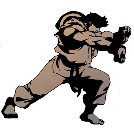 Ryu Die Cut Sticker